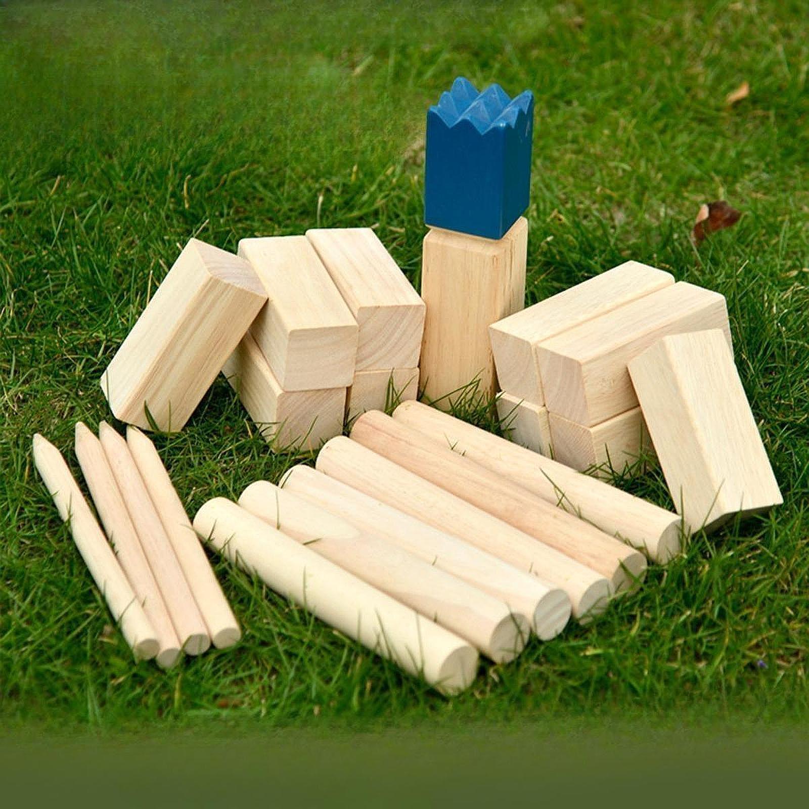 Kubb Game Yard - Premium Ahşap Kubb Bahçe Oyun Seti,