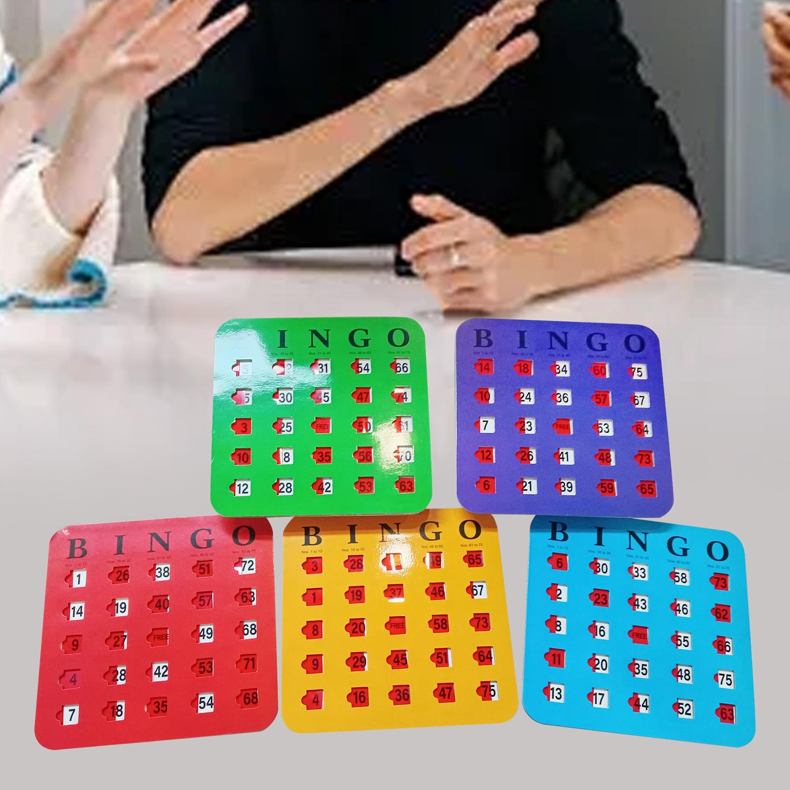 5 Parça Büyük Baskı Bingo Kart - Party Games Large Groups incelemesi ve fiyatı